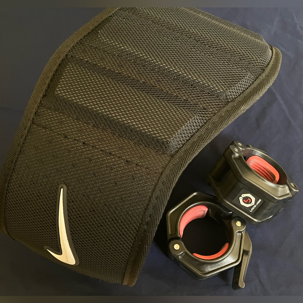 Nike Training Belt and Lock-jaw Barbell Collars
